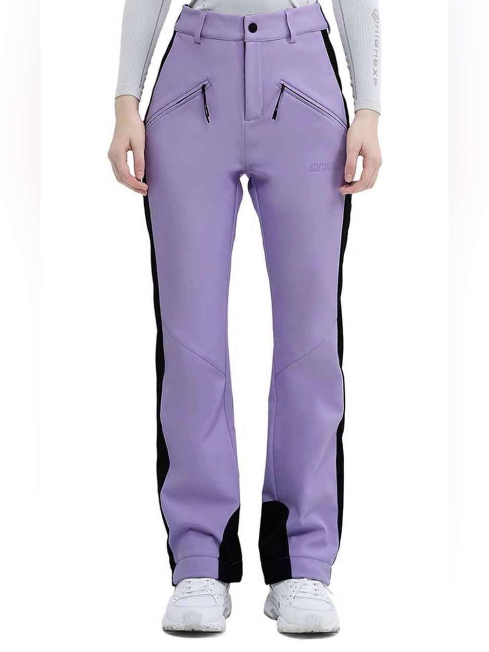 Women's Lavender & Black Ski Pants